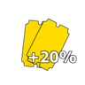 +20% Tickets gamepass icon